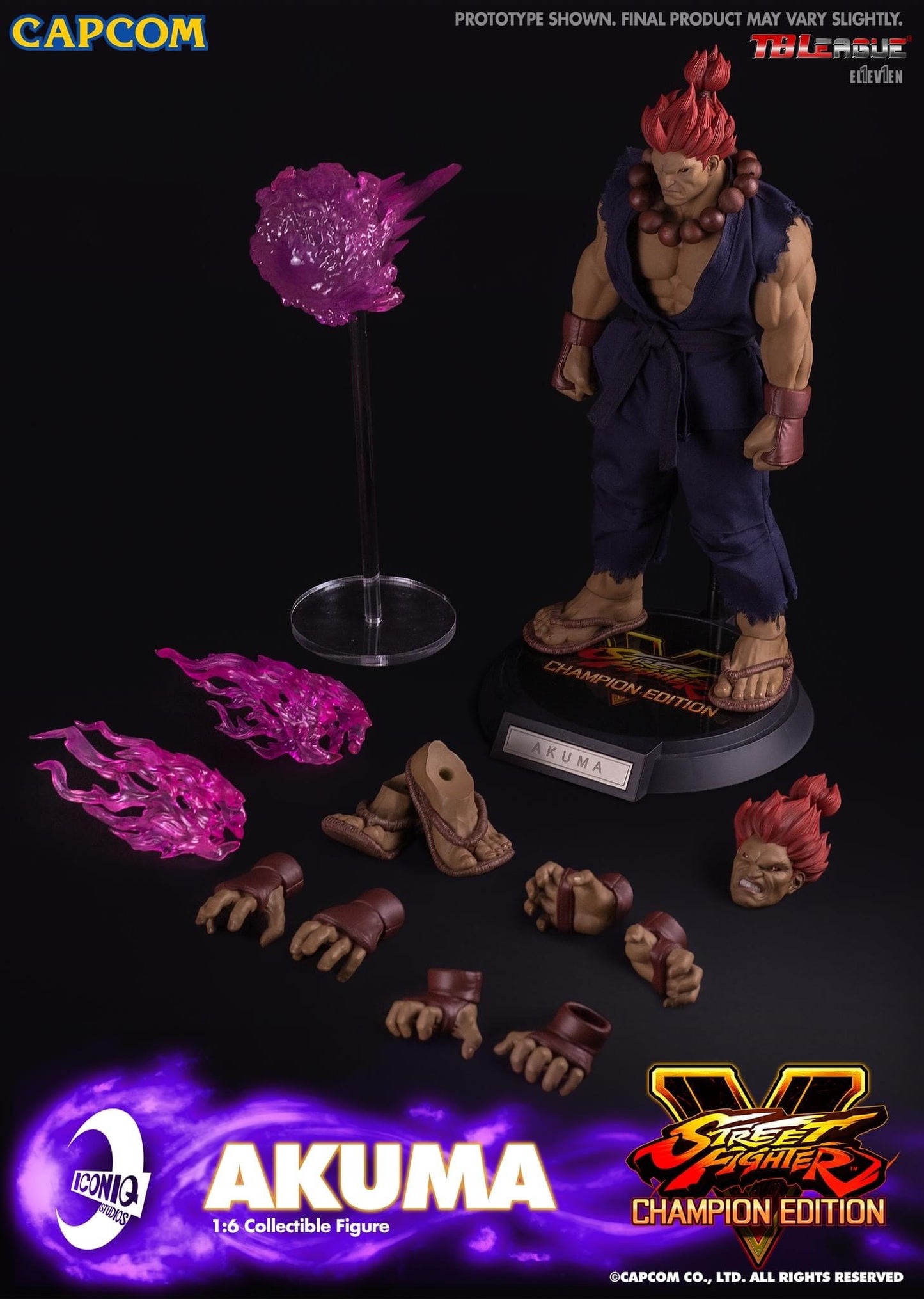 Preventa Figura AKUMA - Street Fighter V marca Iconiq Studios IQGS-05 escala 1/6