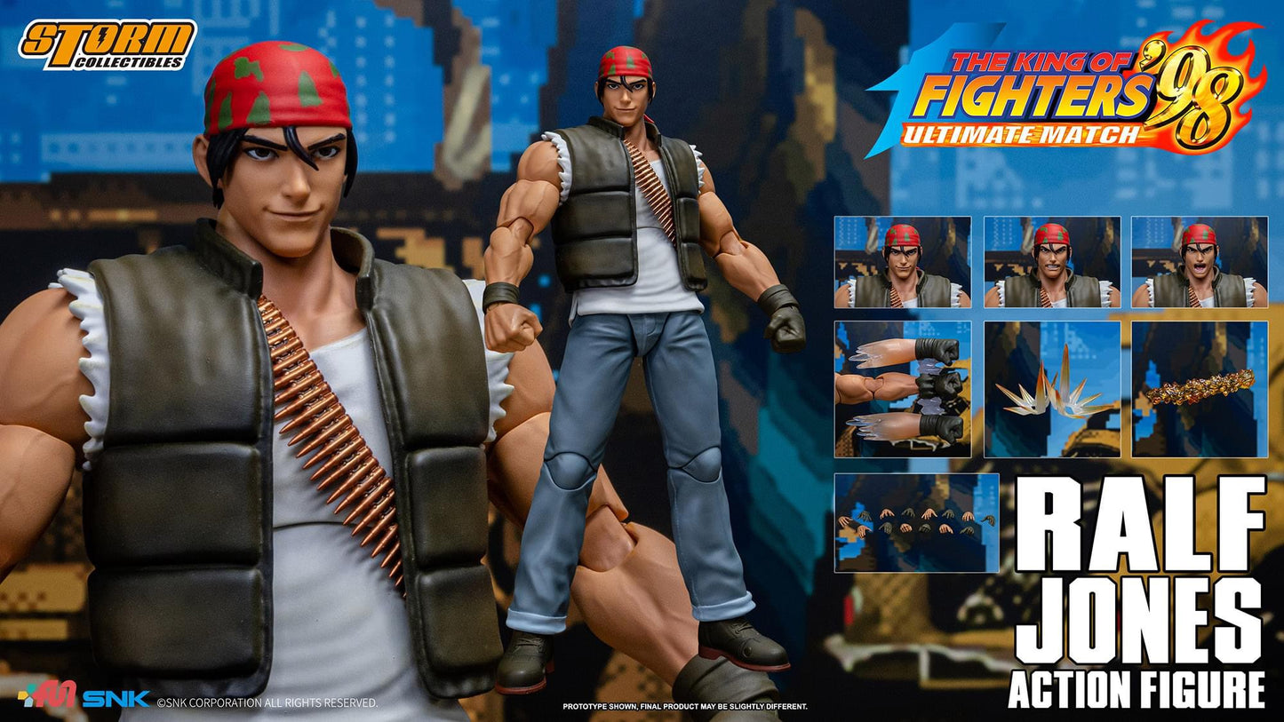 Preventa Figura Ralf Jones - The King of Fighters '98 Unlimited Match marca Storm Collectibles SKKF0 escala pequeña 1/12