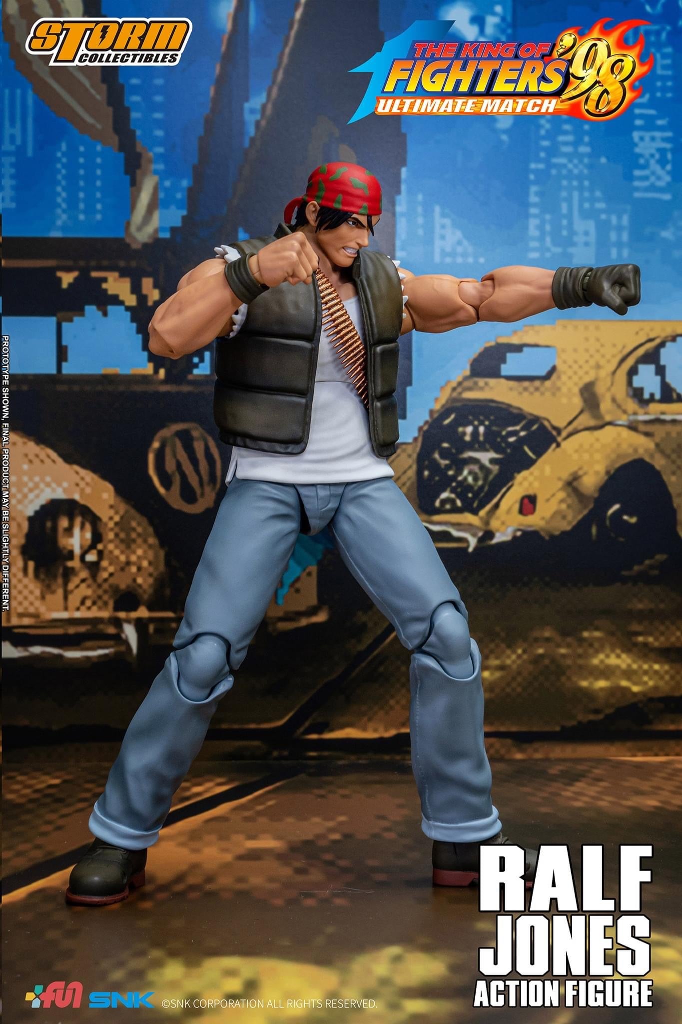 Preventa Figura Ralf Jones - The King of Fighters '98 Unlimited Match marca Storm Collectibles SKKF0 escala pequeña 1/12