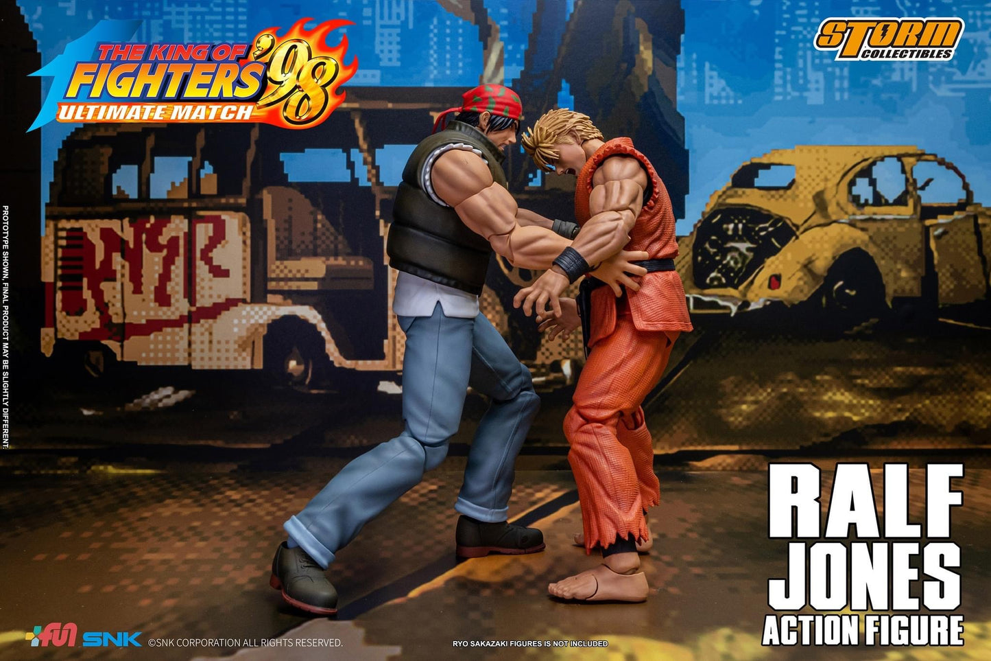 Preventa Figura Ralf Jones - The King of Fighters '98 Unlimited Match marca Storm Collectibles SKKF0 escala pequeña 1/12