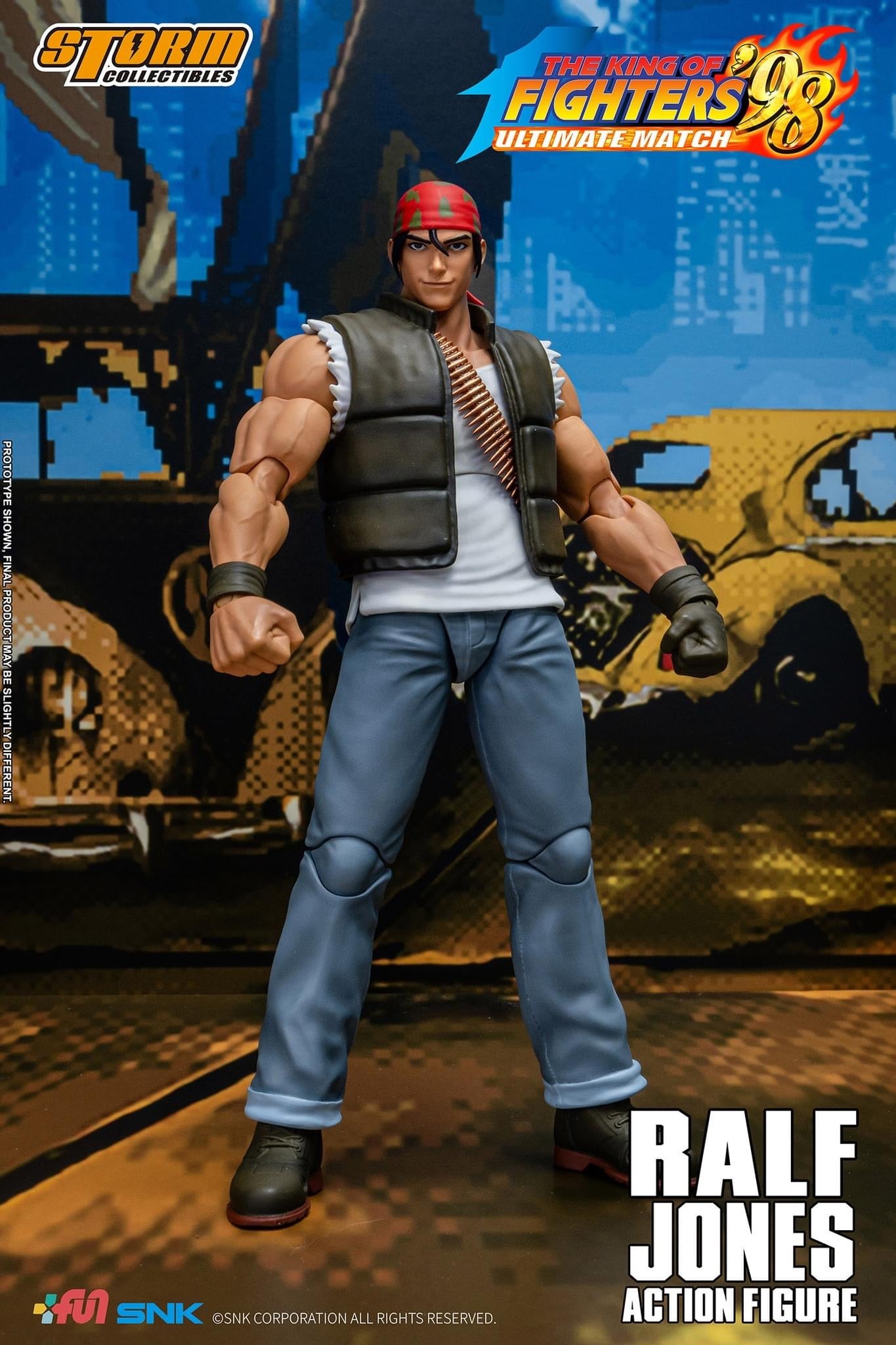 Preventa Figura Ralf Jones - The King of Fighters '98 Unlimited Match marca Storm Collectibles SKKF0 escala pequeña 1/12