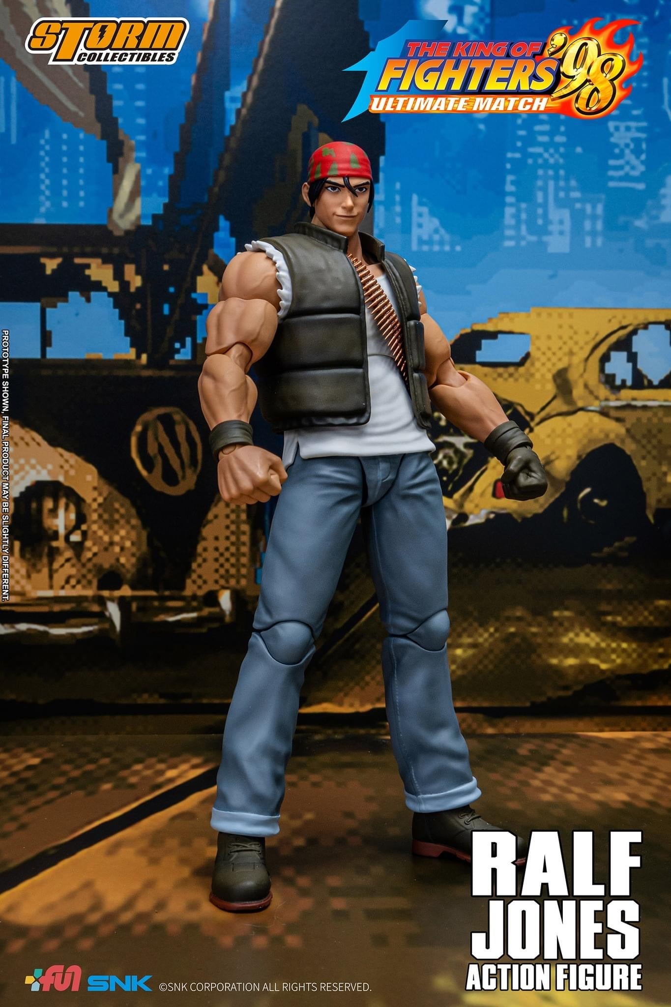 Preventa Figura Ralf Jones - The King of Fighters '98 Unlimited Match marca Storm Collectibles SKKF0 escala pequeña 1/12