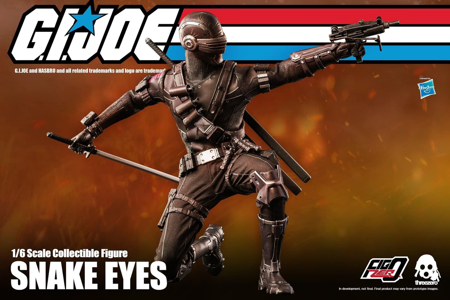 Pedido Figura Snake Eyes - G.I.Joe marca Threezero 3Z0215 escala 1/6 (BACK ORDER)