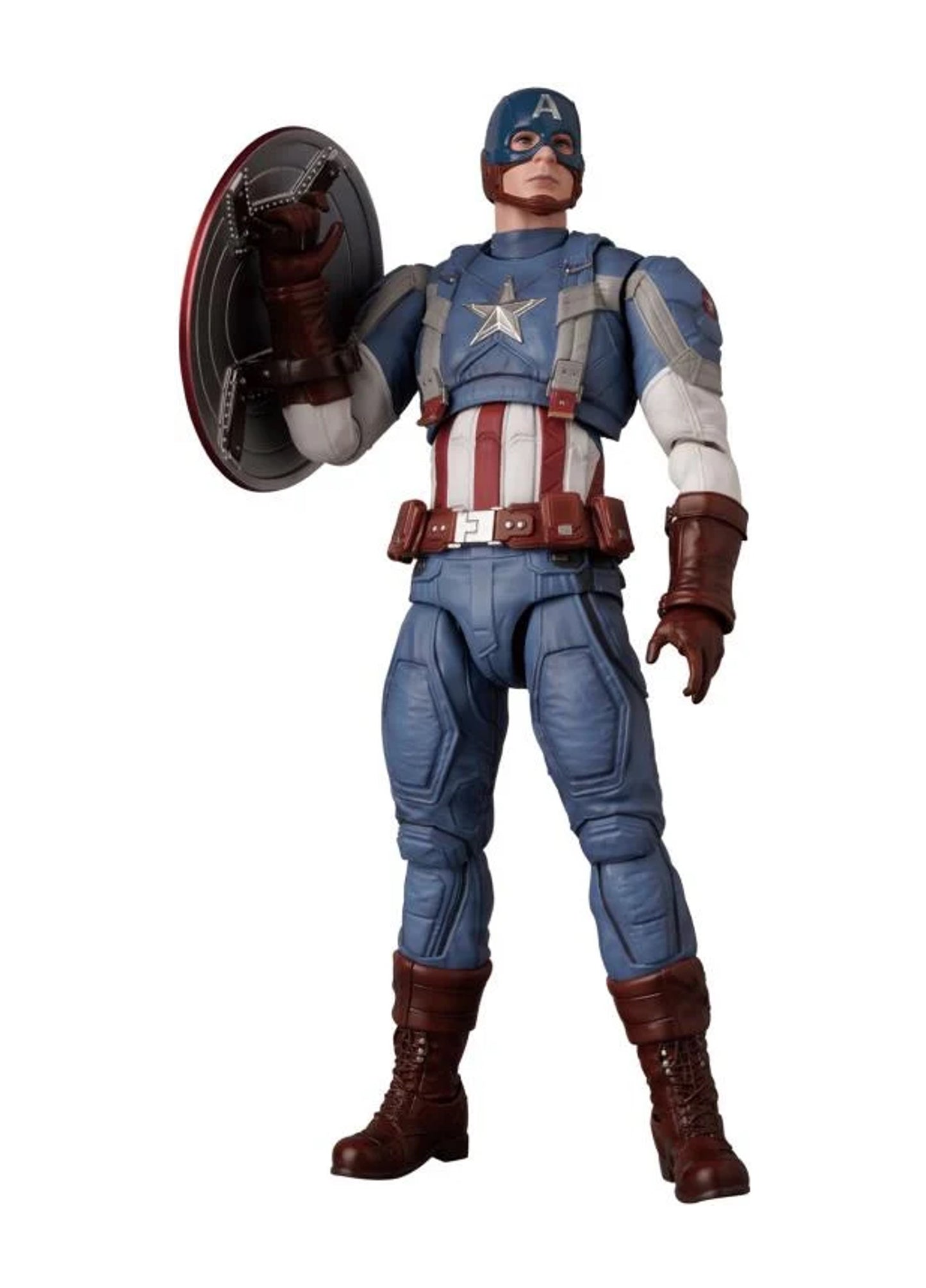 Preventa Figura Capitán América (Classic Suit) - Captain America: The Winter Soldier - MAFEX marca Medicom Toy No.220 escala pequeña 1/12