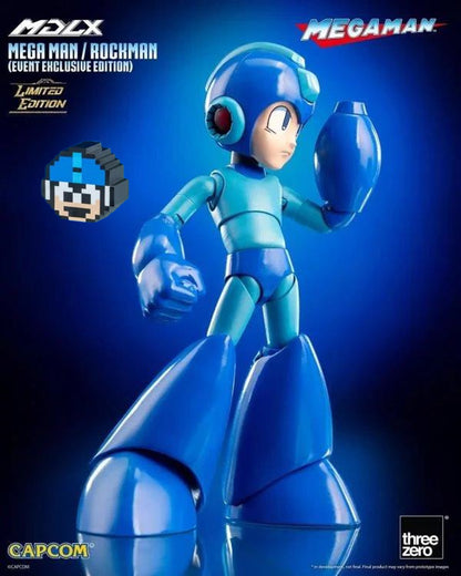 Preventa Figura MDLX Mega Man / Rockman (Event Exclusive version) (Edición Limitada) marca Threezero 3Z0572 escala pequeña 1/12