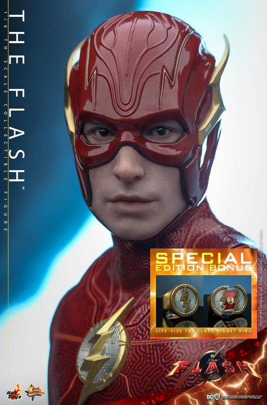 Preventa Figura THE FLASH (Special Edition - incluye Anillo tamaño real) - The Flash marca Hot Toys MMS713B escala 1/6