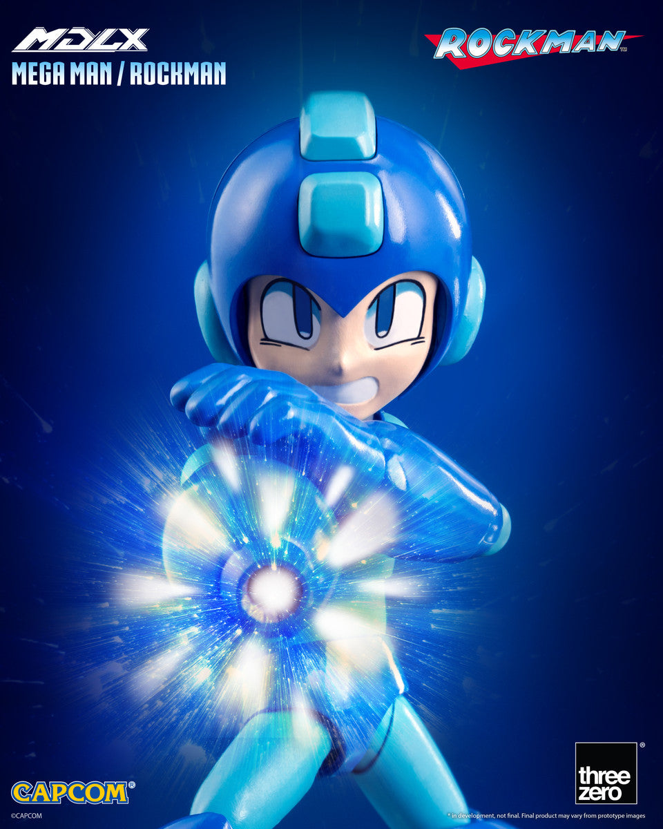 Preventa Figura MDLX Mega Man / Rockman marca Threezero 3Z0572 escala pequeña 1/12