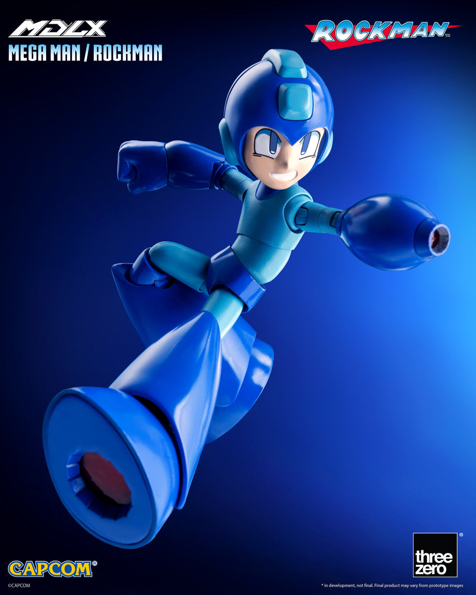 Preventa Figura MDLX Mega Man / Rockman marca Threezero 3Z0572 escala pequeña 1/12