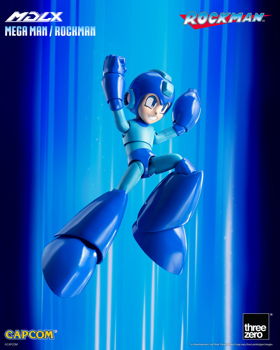 Preventa Figura MDLX Mega Man / Rockman marca Threezero 3Z0572 escala pequeña 1/12