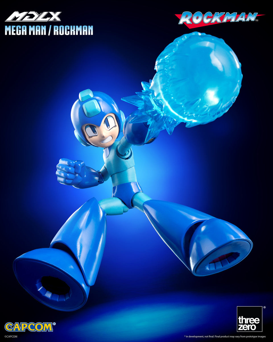 Preventa Figura MDLX Mega Man / Rockman marca Threezero 3Z0572 escala pequeña 1/12