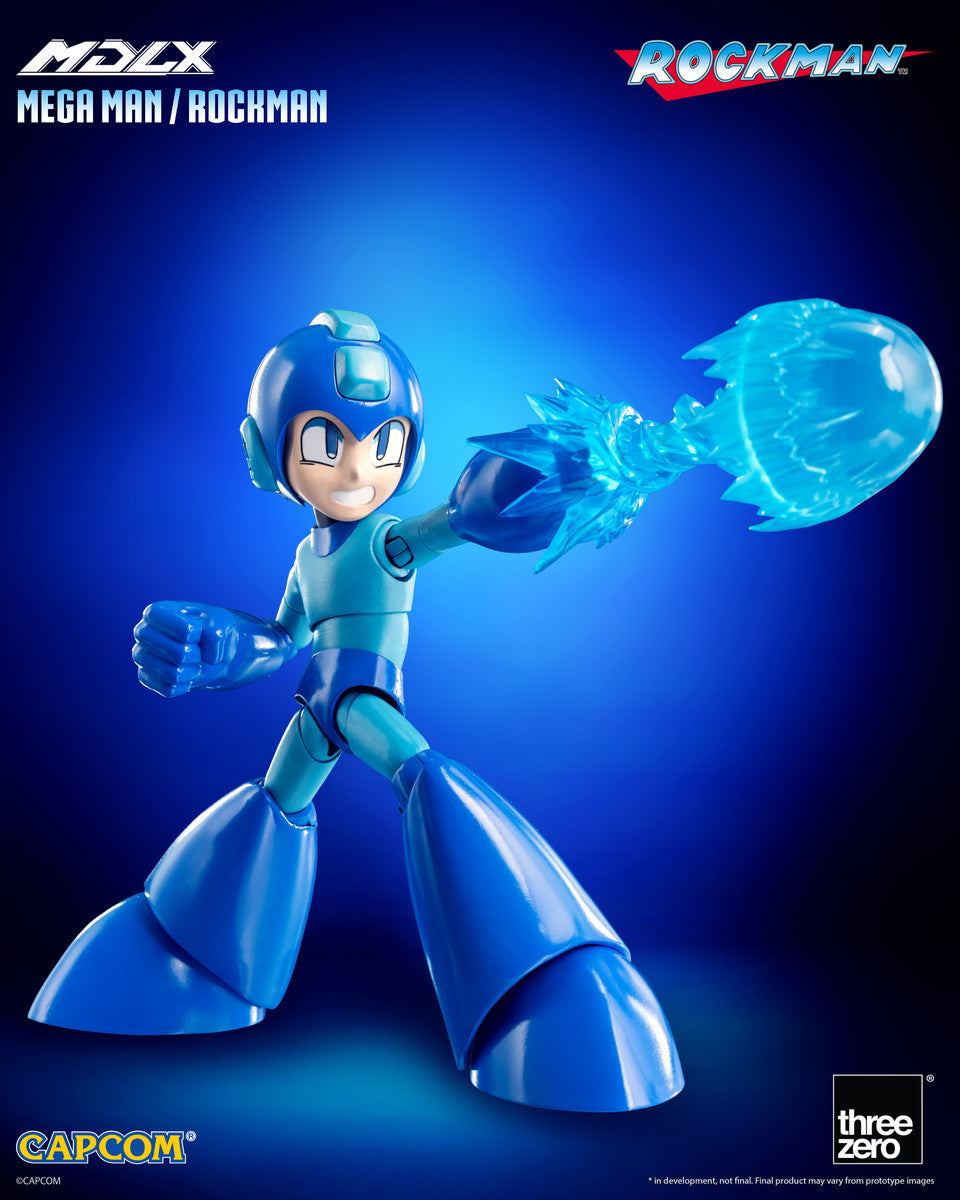 Preventa Figura MDLX Mega Man / Rockman marca Threezero 3Z0572 escala pequeña 1/12