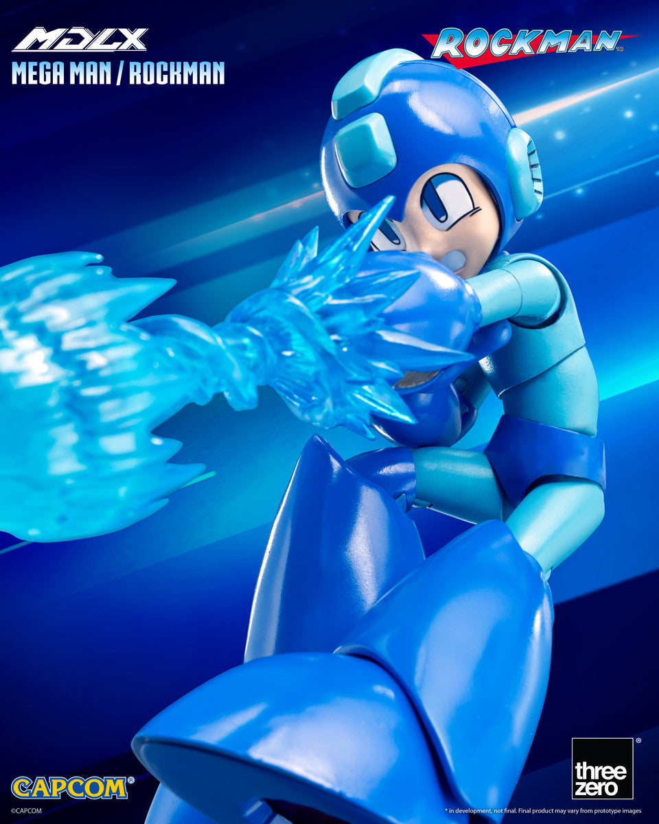 Preventa Figura MDLX Mega Man / Rockman marca Threezero 3Z0572 escala pequeña 1/12