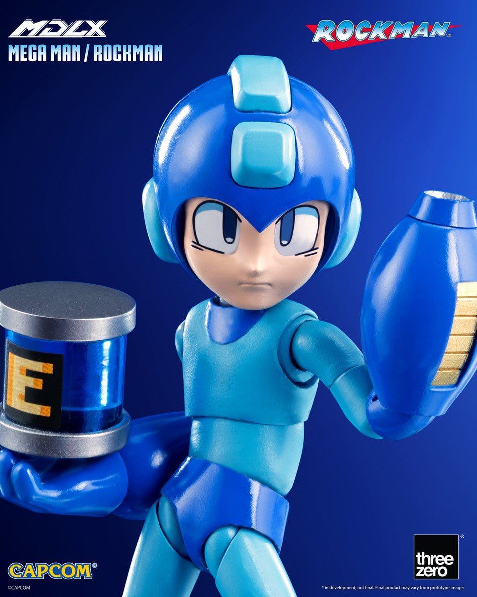 Preventa Figura MDLX Mega Man / Rockman marca Threezero 3Z0572 escala pequeña 1/12