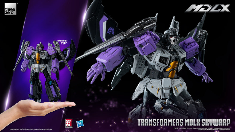 Pedido Figura MDLX Skywarp - Transformers marca Threezero 3Z0663 (20 cm)