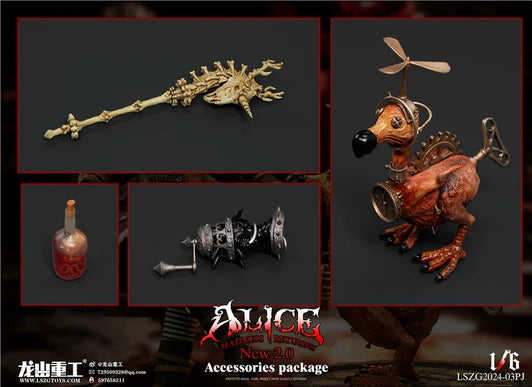 Preventa Set de accesorios para Alice's Crazy Return 2.0 marca Longshan LSZG2024-03PJ escala 1/6