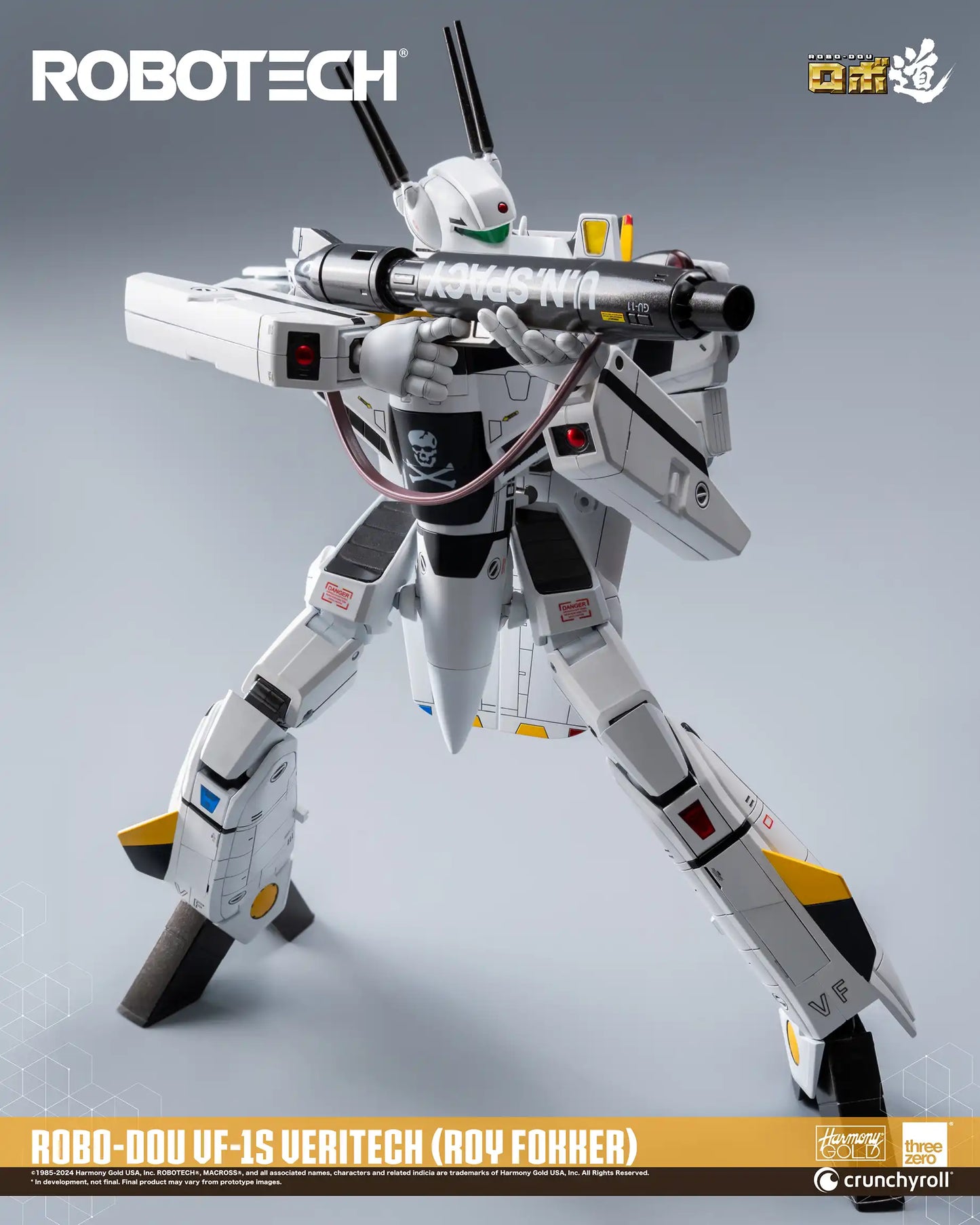 Preventa Figura ROBO-DOU VF-1J Veritech (Roy Fokker) - ROBOTECH marca Threezero 3Z0305 escala 1/72