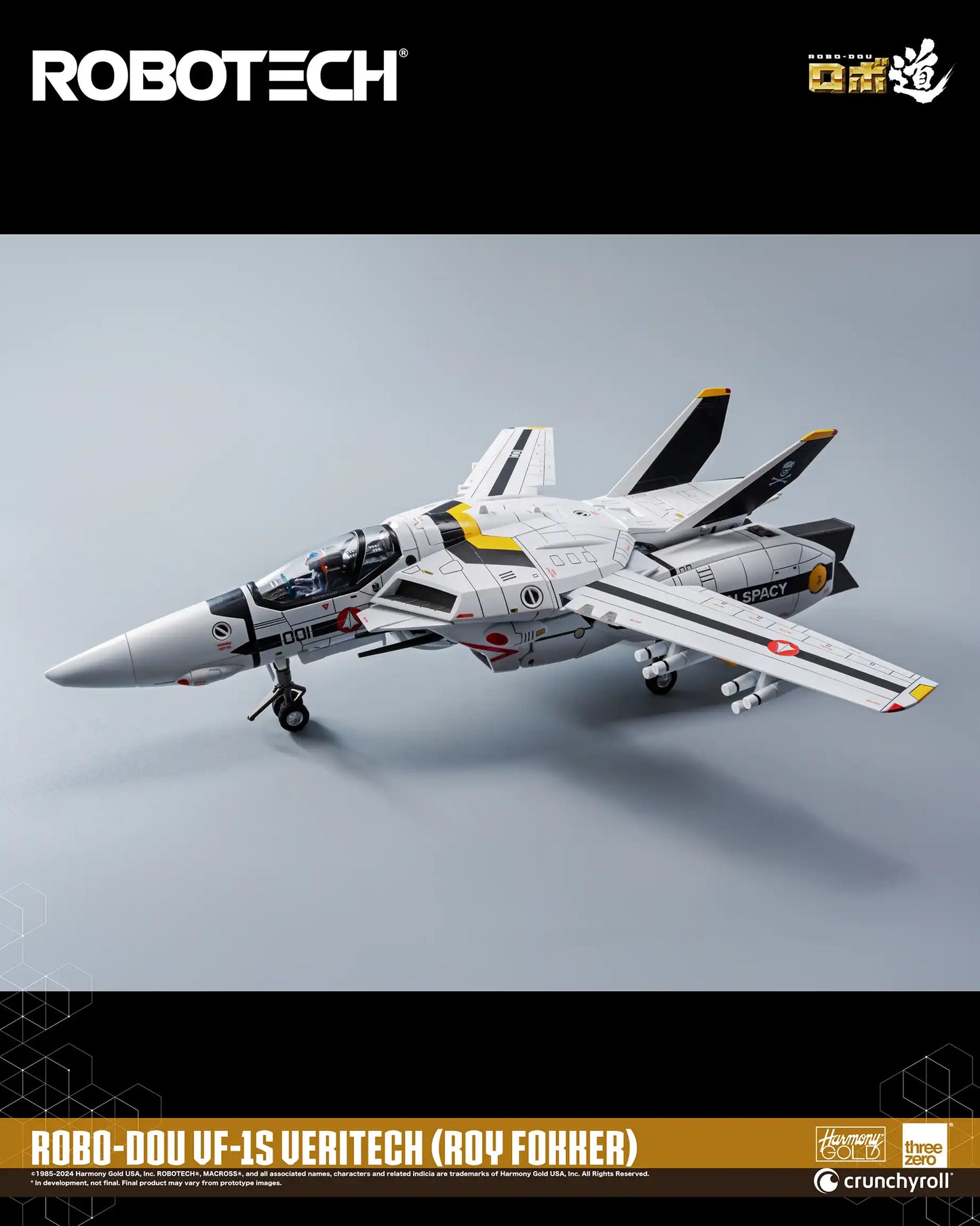 Preventa Figura ROBO-DOU VF-1J Veritech (Roy Fokker) - ROBOTECH marca Threezero 3Z0305 escala 1/72