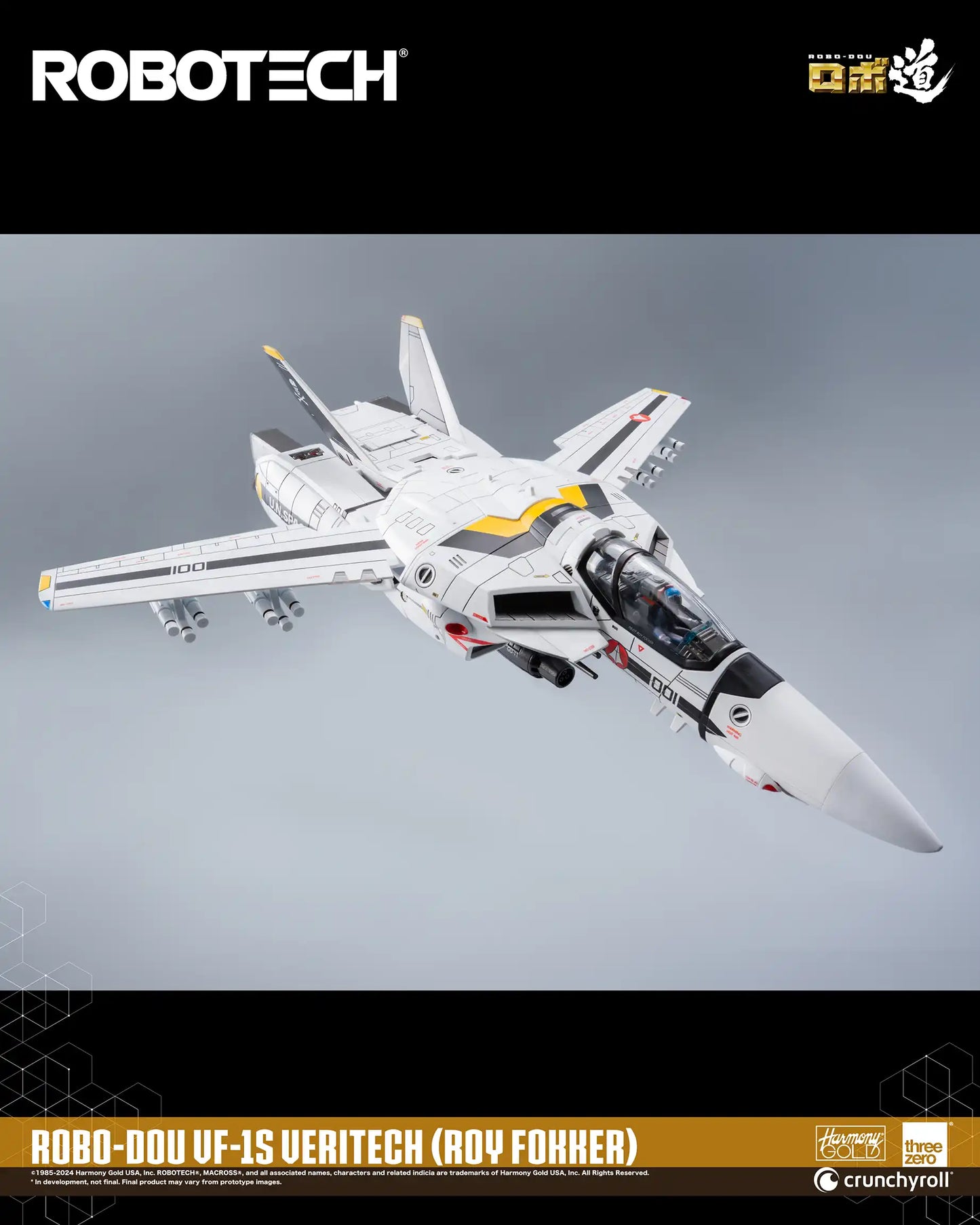 Preventa Figura ROBO-DOU VF-1J Veritech (Roy Fokker) - ROBOTECH marca Threezero 3Z0305 escala 1/72