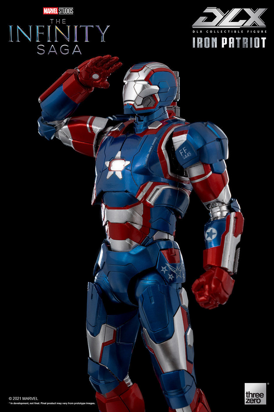 Pedido Figura DLX Iron Patriot - Avengers: Infinity Saga marca Threezero 3Z0257 escala pequeña 1/12