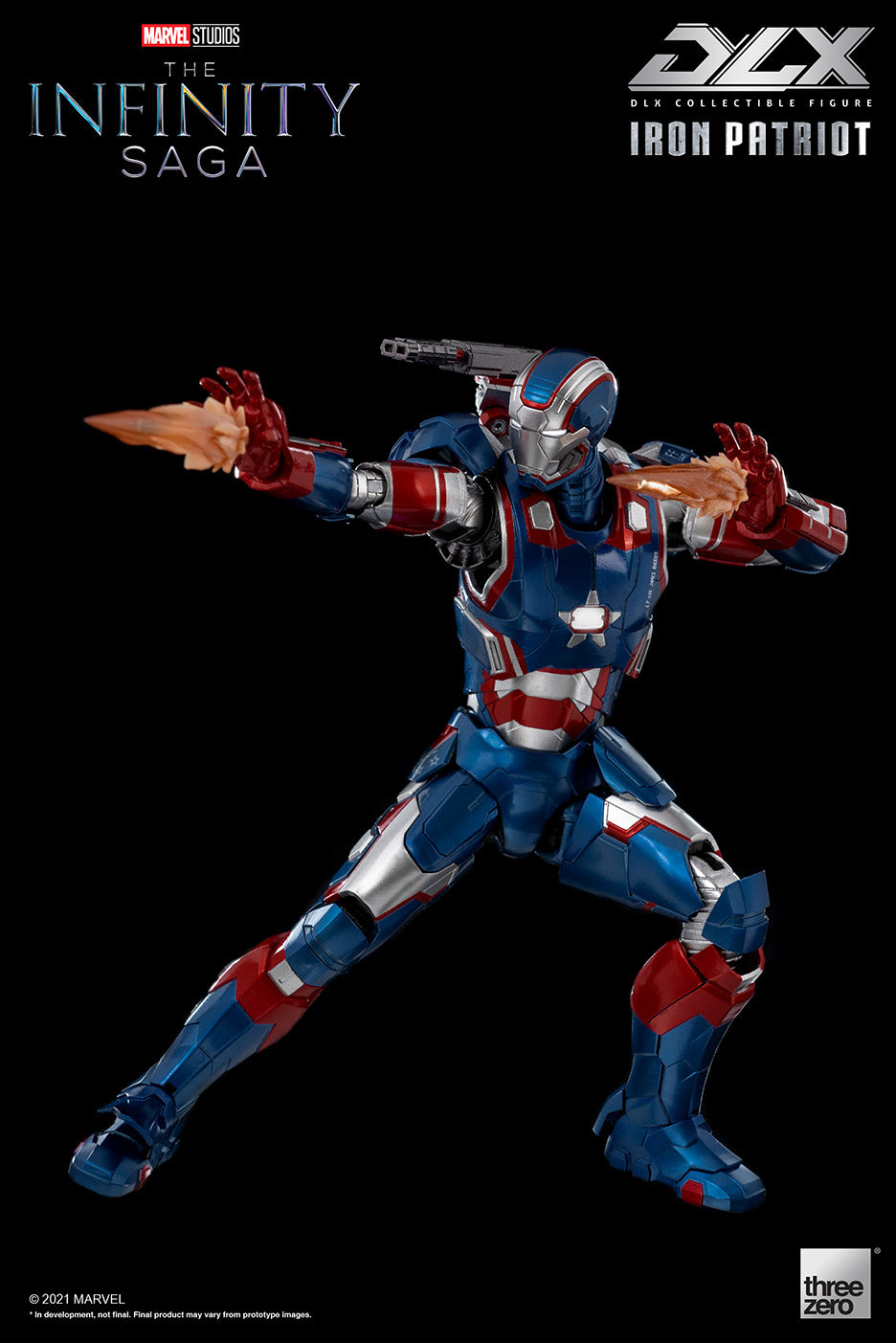 Pedido Figura DLX Iron Patriot - Avengers: Infinity Saga marca Threezero 3Z0257 escala pequeña 1/12