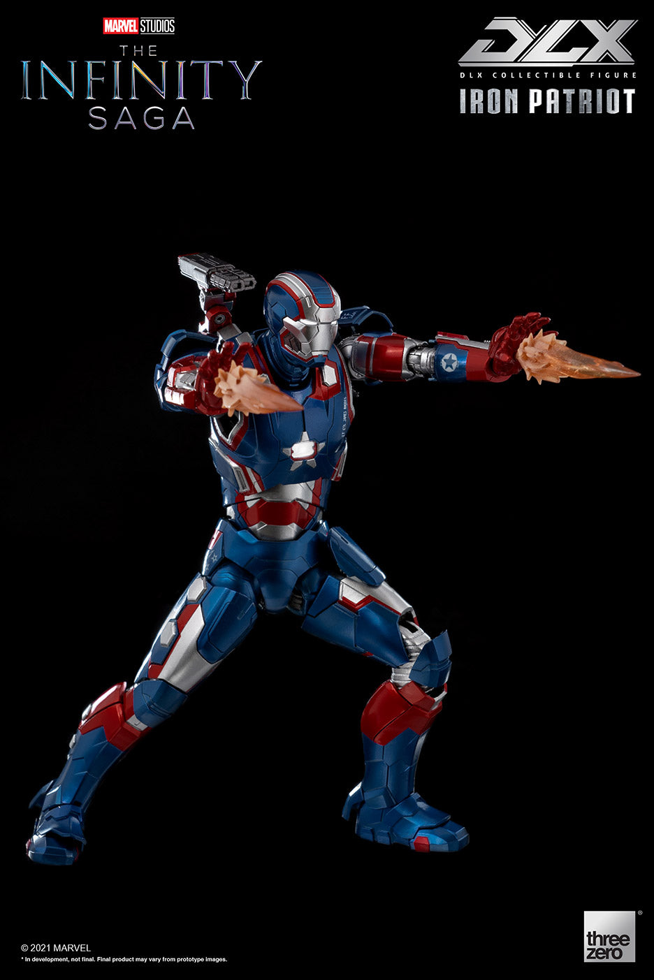 Pedido Figura DLX Iron Patriot - Avengers: Infinity Saga marca Threezero 3Z0257 escala pequeña 1/12