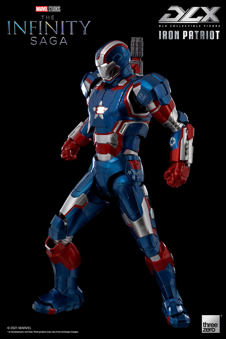 Pedido Figura DLX Iron Patriot - Avengers: Infinity Saga marca Threezero 3Z0257 escala pequeña 1/12