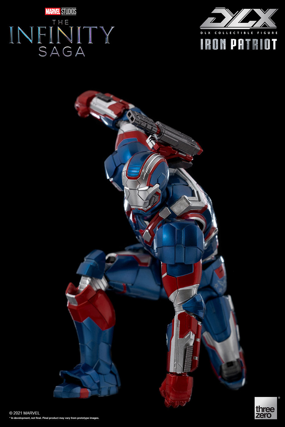 Pedido Figura DLX Iron Patriot - Avengers: Infinity Saga marca Threezero 3Z0257 escala pequeña 1/12