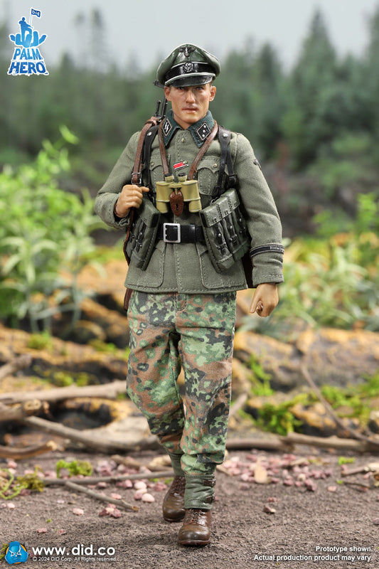 Pedido Figura Lieutenant Rainer - WWII German 12th Panzer Division Infantry - Palm Hero Series marca DID XD80024 escala pequeña 1/12