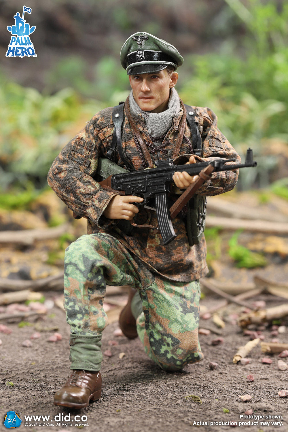 Pedido Figura Lieutenant Rainer - WWII German 12th Panzer Division Infantry - Palm Hero Series marca DID XD80024 escala pequeña 1/12