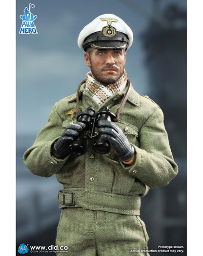 Preventa Figura Lehmann - WWII German U-Boat Commander - Palm Hero Series marca DID XD80026 escala pequeña 1/12