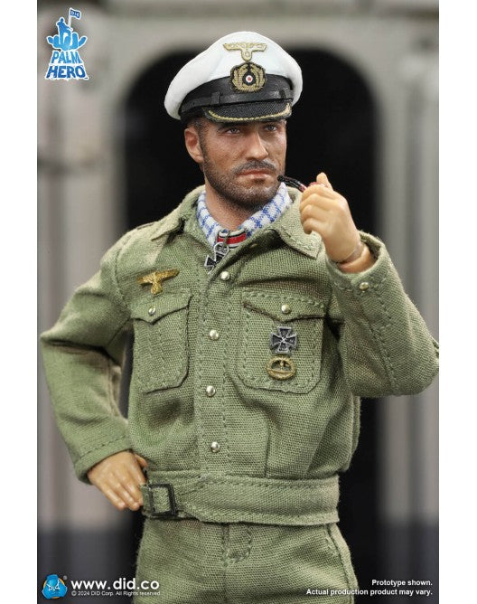 Preventa Figura Lehmann - WWII German U-Boat Commander - Palm Hero Series marca DID XD80026 escala pequeña 1/12