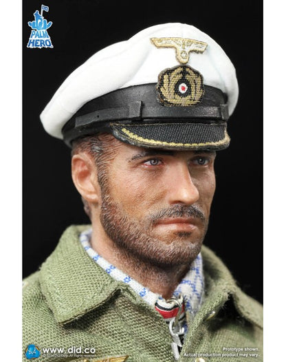 Preventa Figura Lehmann - WWII German U-Boat Commander - Palm Hero Series marca DID XD80026 escala pequeña 1/12