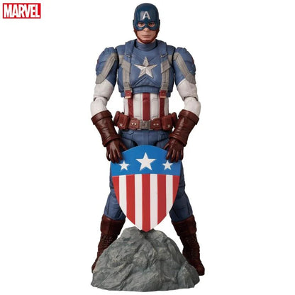 Preventa Figura Capitán América (Classic Suit) - Captain America: The Winter Soldier - MAFEX marca Medicom Toy No.220 escala pequeña 1/12