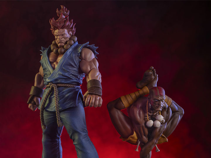 Preventa Set Estatuas Akuma & Dhalsim - Street Jam - Street Fighter marca PCS Collectibles escala 1/10