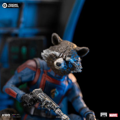 Preventa Estatua Rocket Raccoon - Guardians of the Galaxy Vol.3 - Limited Edition marca Iron Studios escala de arte 1/10