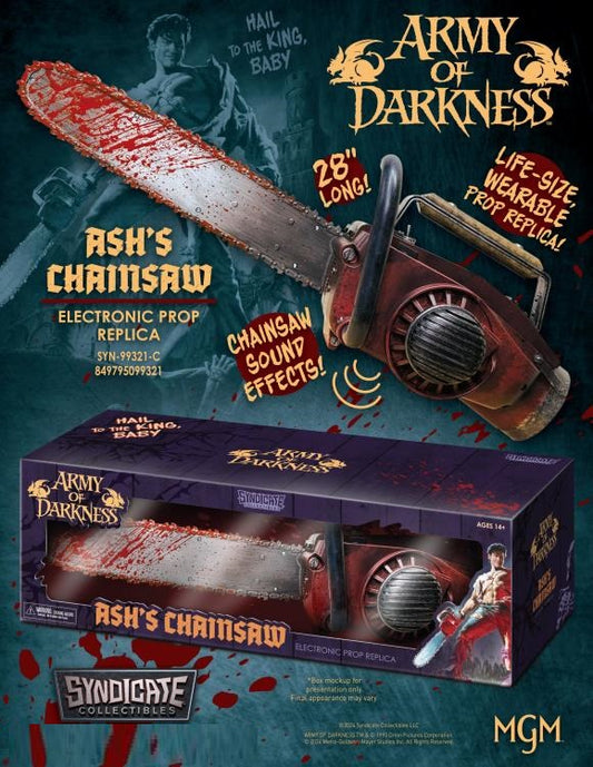 Preventa Prop Replica Ash's Chainsaw (Electrónico) - Army of Darkness marca Syndicate Collectibles escala real 1/1