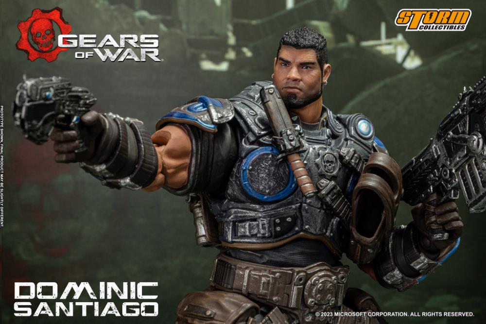 Preventa Figura Dominic Santiago - Gears of War  marca Storm Collectibles escala pequeña 1/12