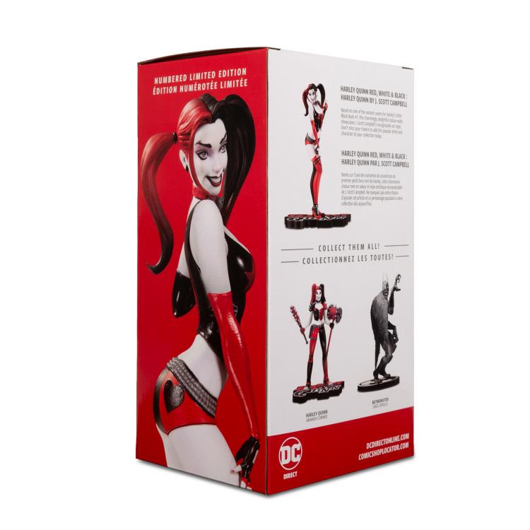 Pedido Estatua Harley Quinn (J. Scott Campbell) (Edición Limitada) (Resina) - Red, White & Black - DC Comics marca McFarlane Toys x DC Direct escala 1/10