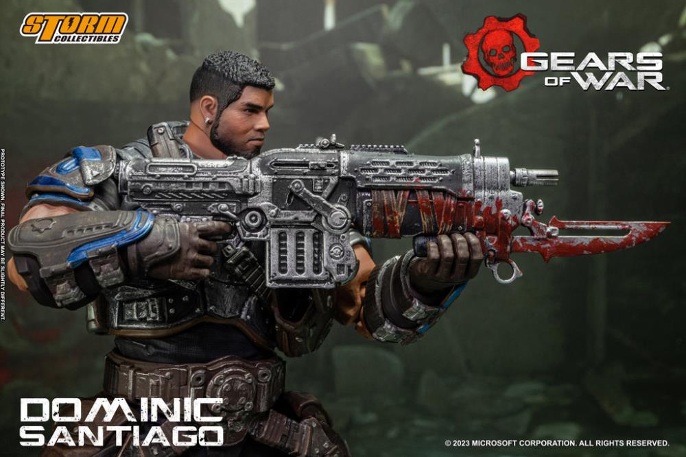 Preventa Figura Dominic Santiago - Gears of War  marca Storm Collectibles escala pequeña 1/12