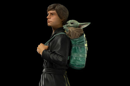 Preventa Estatua Luke Skywalker y Grogu - The Book of Boba Fett - Limited Edition marca Iron Studios escala de arte 1/10