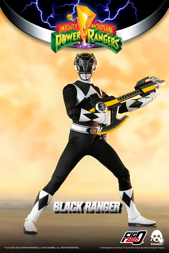 Pedido Figura Black Ranger - Mighty Morphin Power Rangers - FigZero marca Threezero 3Z0197 escala 1/6