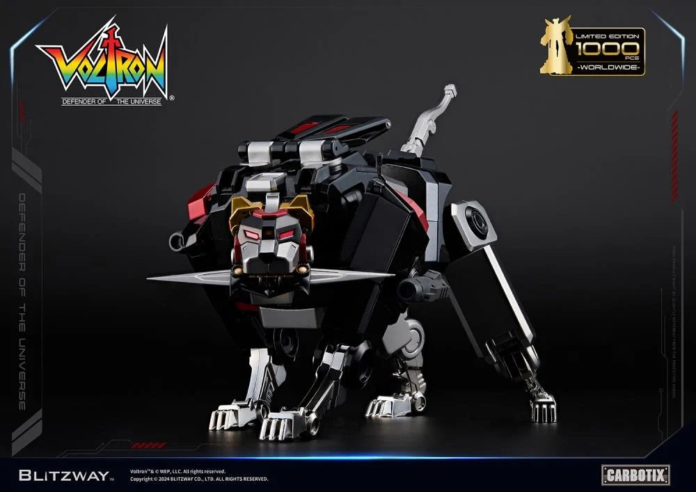 Preventa Figura Black Voltron (DIECAST) (Exclusiva Edición Limitada) - Carbotix Series marca Blitzway BW-CA-11101 (38 cm)