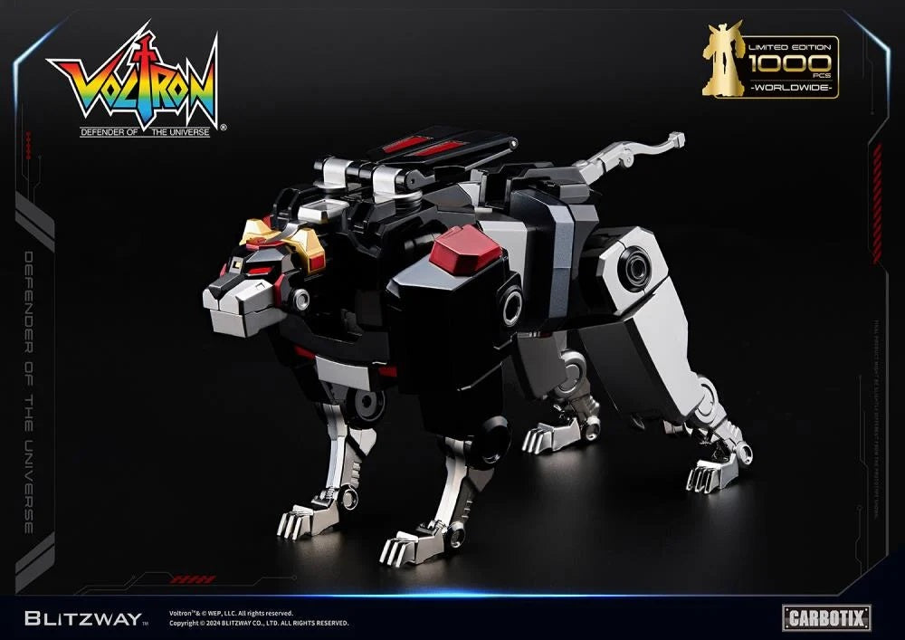 Preventa Figura Black Voltron (DIECAST) (Exclusiva Edición Limitada) - Carbotix Series marca Blitzway BW-CA-11101 (38 cm)