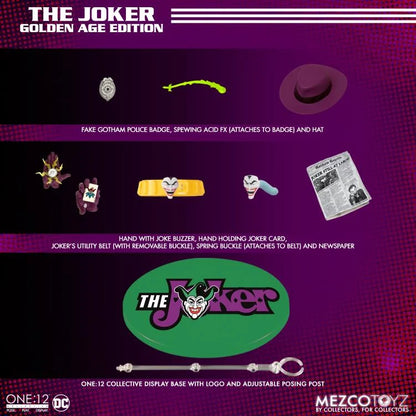 Preventa Figura The Joker (Golden Age Edition) - One:12 Collective marca Mezco Toyz 76145 escala pequeña 1/12