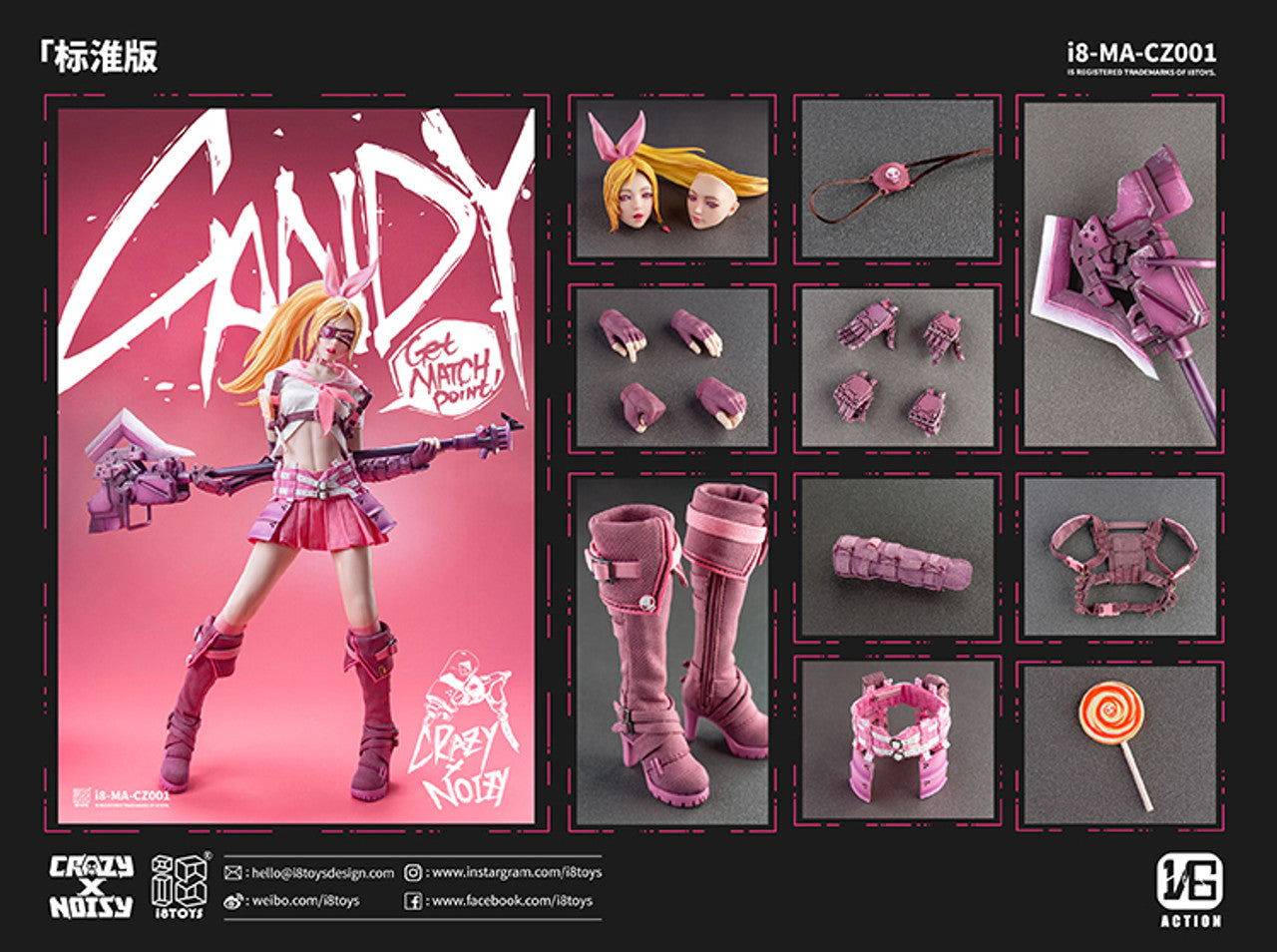 Pedido Figura Candy (Standard clean version) marca I8Toys i8-MA-CZ001 escala 1/6