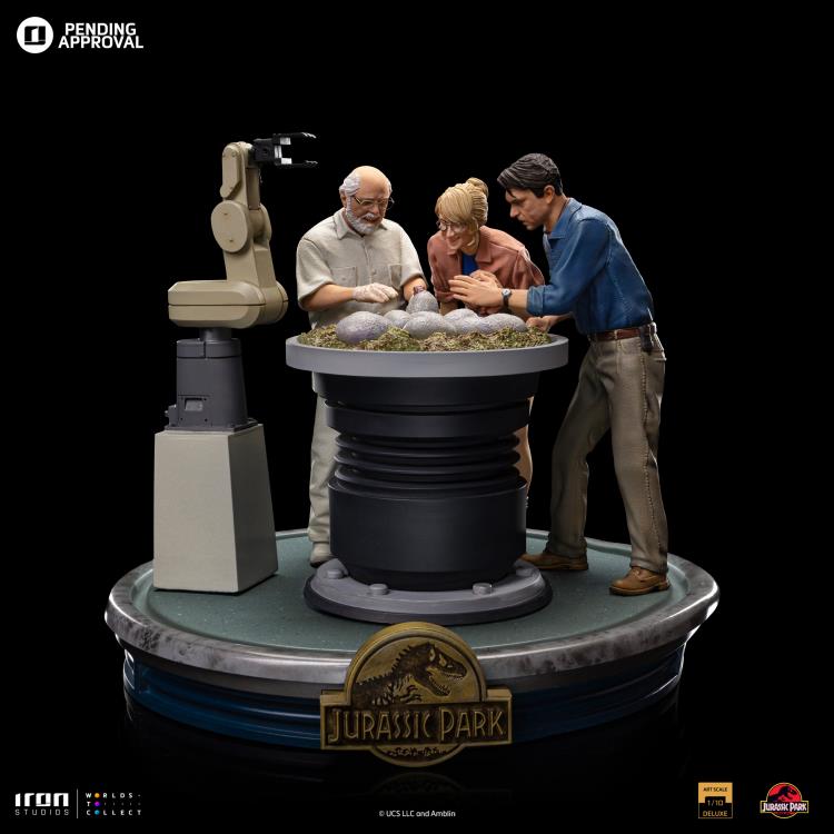 Preventa Estatua Dino Hatching - Jurassic Park - Limited Edition marca Iron Studios escala de arte 1/10