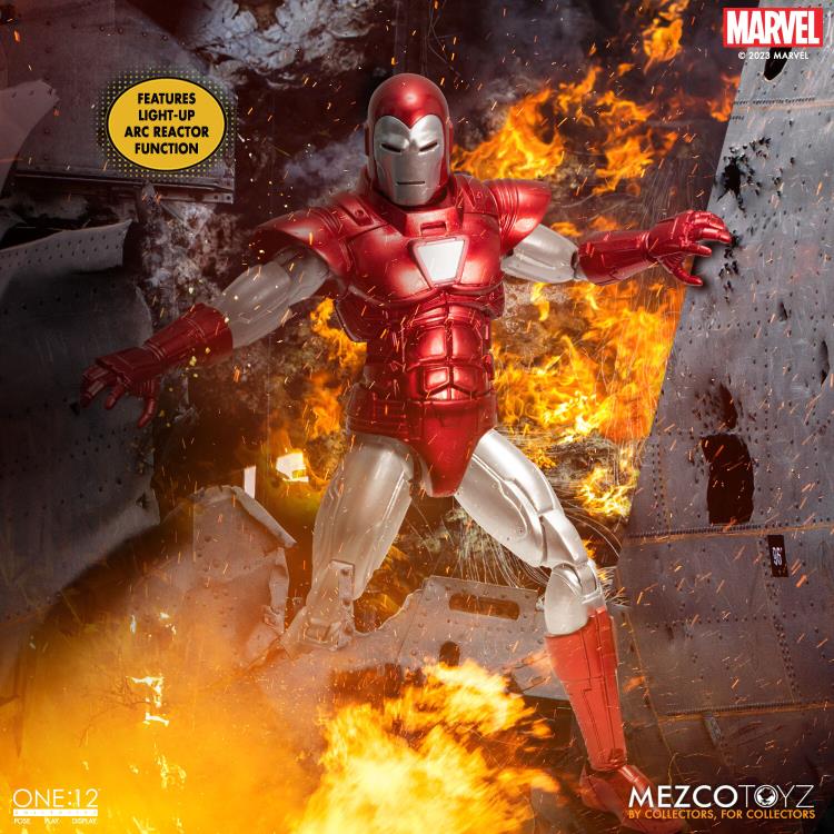 Pedido Figura Iron Man (Silver Centurion) - Marvel Comics One:12 Collective marca Mezco Toyz 76492 escala pequeña 1/12