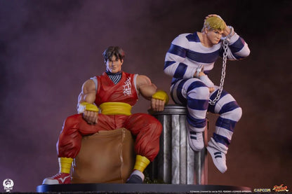 Preventa Set Estatuas Cody & Guy - Street Jam - Street Fighter marca PCS Collectibles escala 1/10