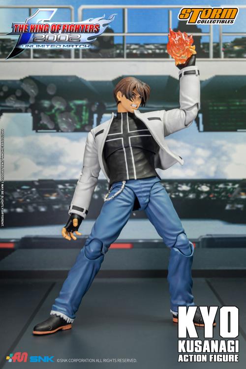 Pedido Figura Kyo Kusanagi - The King of Fighters 2002 Unlimited Match marca Storm Collectibles SKKF08 escala pequeña 1/12