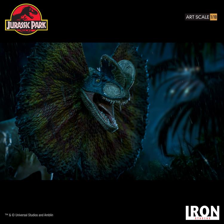 Preventa Estatua Dilophosaurus - Jurassic Park Icons - Limited Edition marca Iron Studios escala de arte 1/10